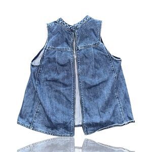 Anthropologie Holding Horses Women's Denim Swing Tank Top Blue Size 6